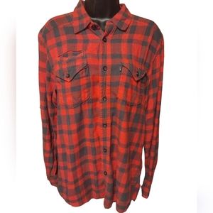 Kavu Men's Red and Black Flannel
